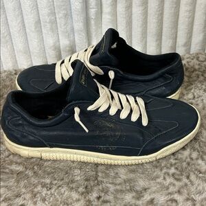 Y2K 05 Diesel Ice Cool navy blue soft, leather retro sneakers 9.5